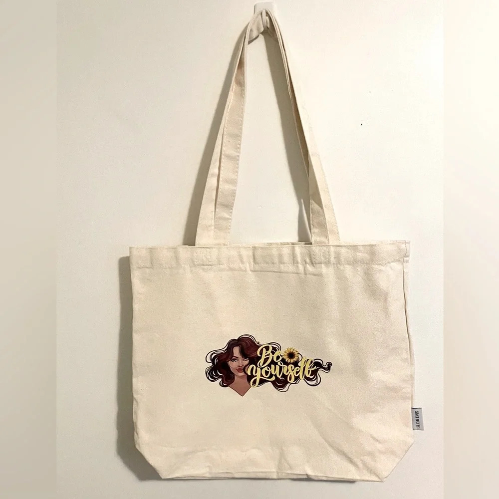 Canvas Tote Bags with Inner Pocket & Buckle Closure cotton polyester 12oz
